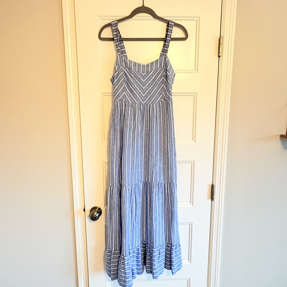 Zsupply blue-white striped maxi dress, new with tags, small